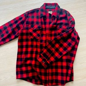 LL Bean fleece button up